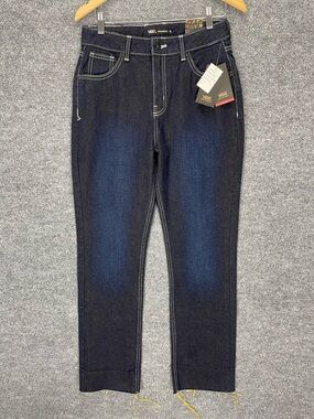 Vans Jeans Women’s 26 Dark Wash Straight Leg Annabelle Distressed Denim NWT